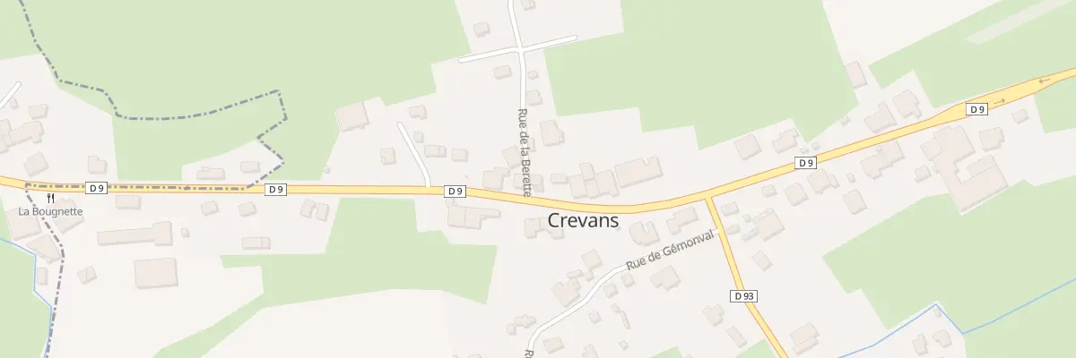 Plan du 9 Rue des 3 Fontaines à Crevans-et-la-Chapelle-lès-Granges