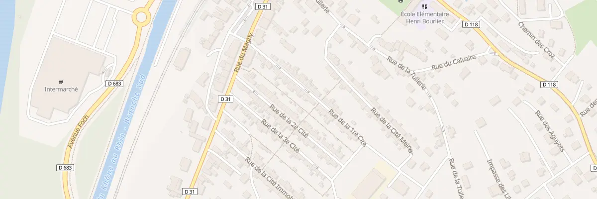 Plan du 20 Rue de la 1e Cite à L’Isle-sur-le-Doubs