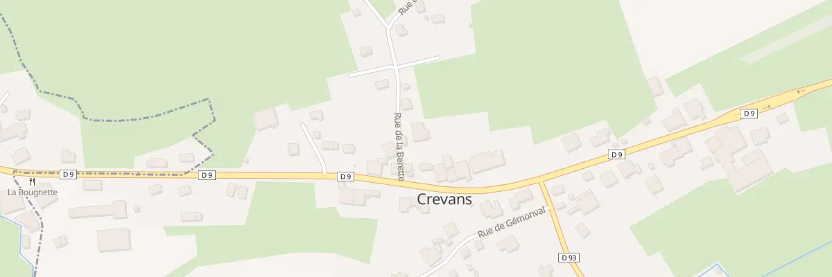 Plan du 2 Rue de la Berette à Crevans-et-la-Chapelle-lès-Granges