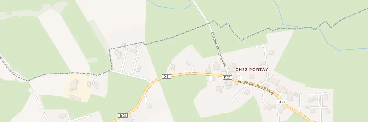 Plan du 75 Rte de chez Portay à Féternes