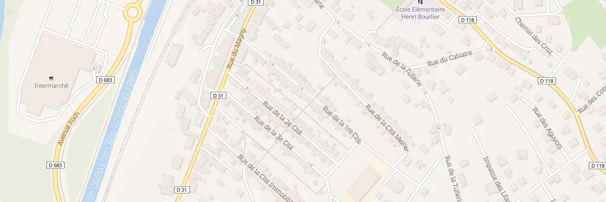Plan du 24 Rue de la 1e Cite à L’Isle-sur-le-Doubs