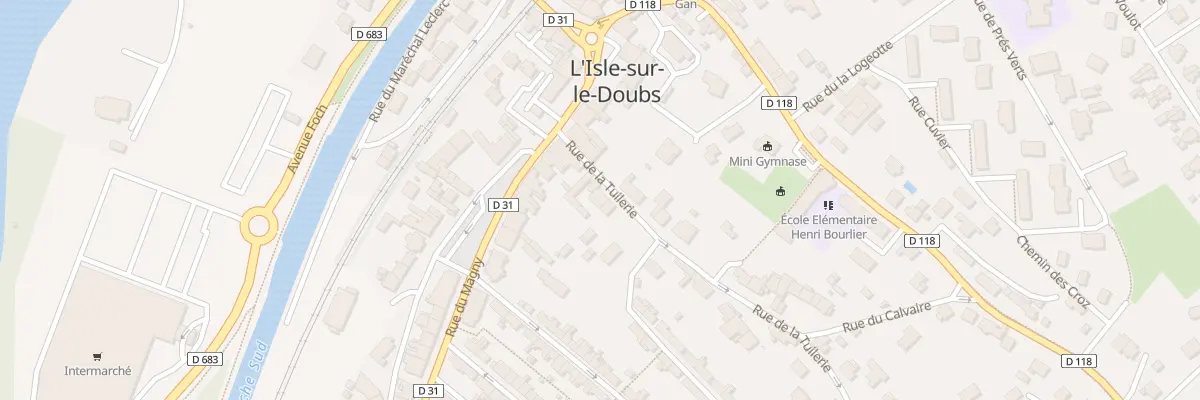 Plan du 4 Rue de la Tuilerie à L’Isle-sur-le-Doubs
