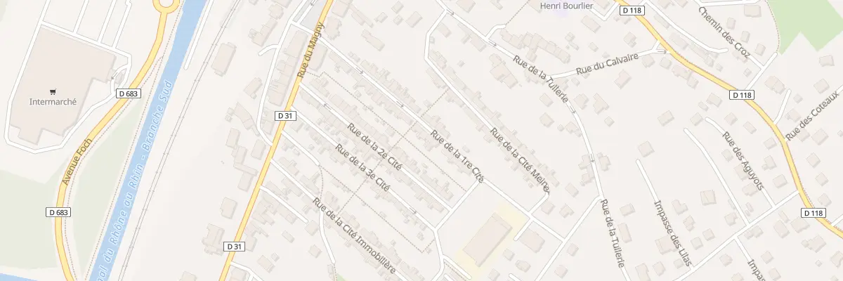 Plan du 28 Rue de la 1e Cite à L’Isle-sur-le-Doubs