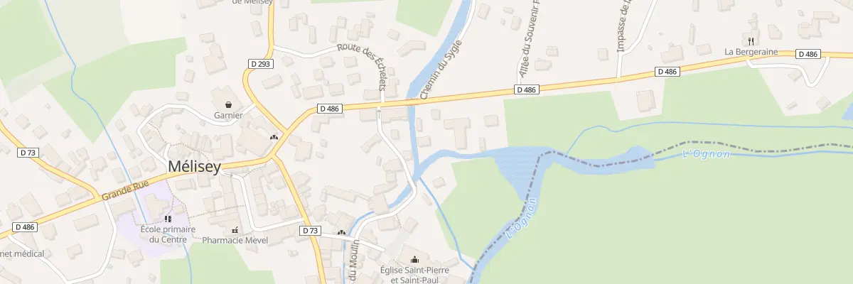 Plan du 16A Rue des Vosges à Mélisey