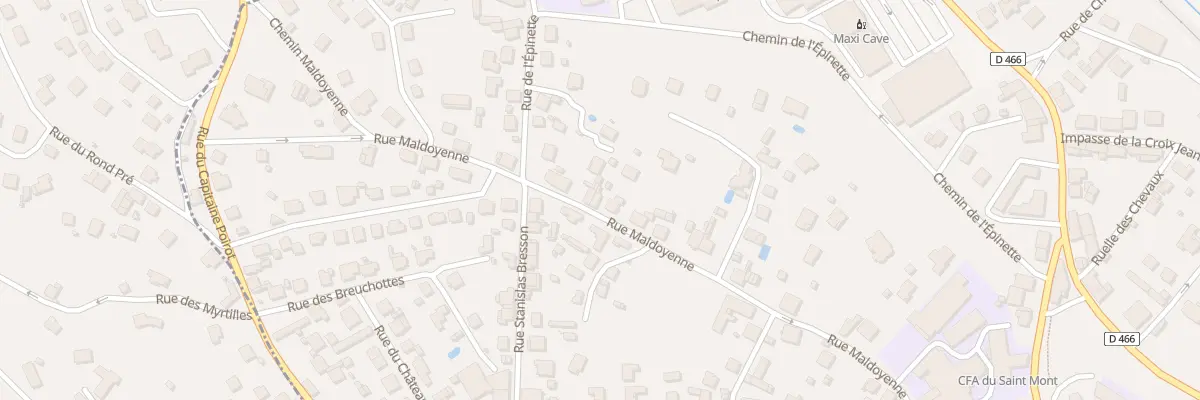 Plan du 28 Rue Maldoyenne à Remiremont