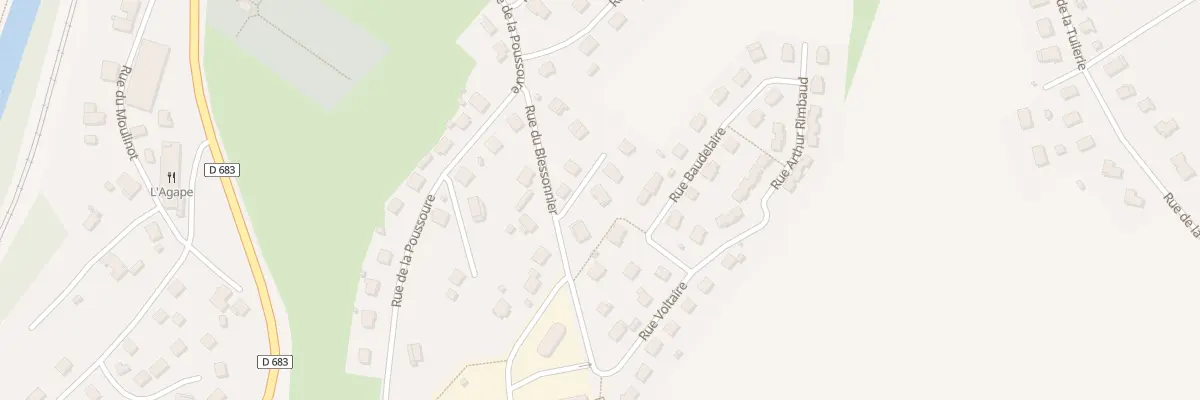 Plan du 1 Rue Emile Zola à L’Isle-sur-le-Doubs