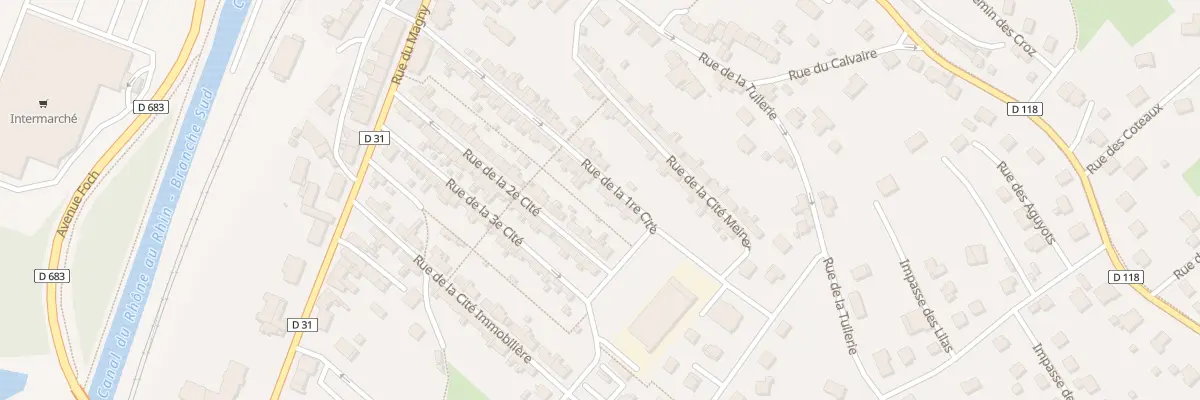 Plan du 34 Rue de la 1e Cite à L’Isle-sur-le-Doubs