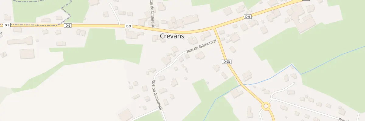 Plan du 5 Rue de Gemonval à Crevans-et-la-Chapelle-lès-Granges