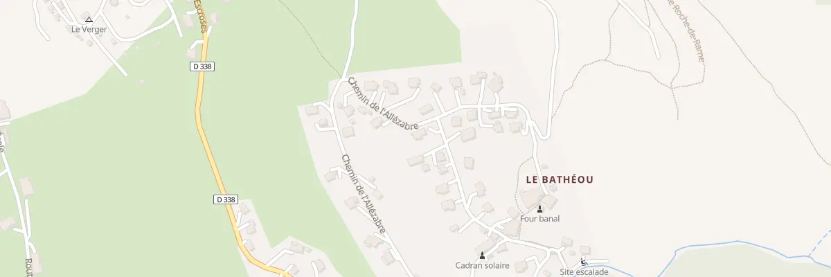 Plan du 5660 Le Batheoud à La Roche-de-Rame