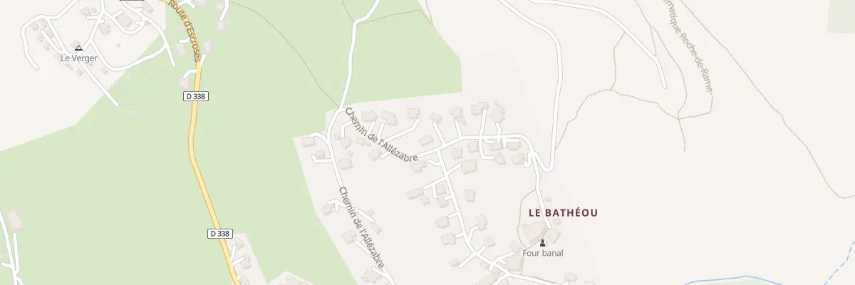Plan du 593 Che de l’Allézabre à La Roche-de-Rame