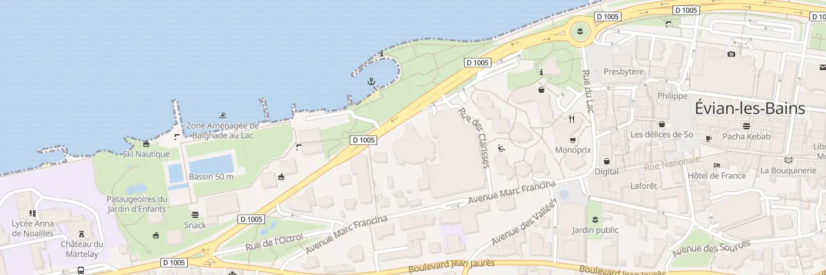 Plan du 9 Av du General Dupas à Évian-les-Bains