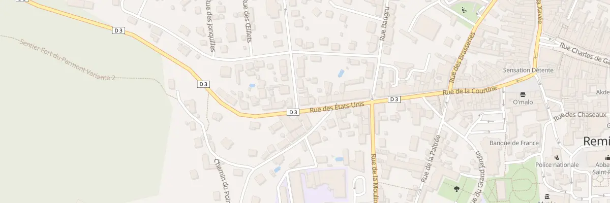 Plan du 18 Rue des Etats-Unis à Remiremont