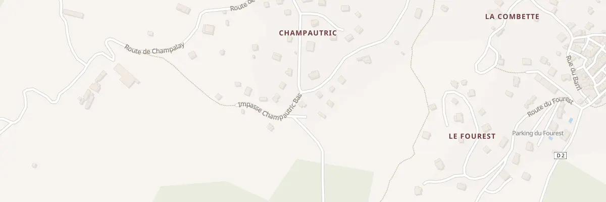Plan du 7182 Champautric à Beauvezer