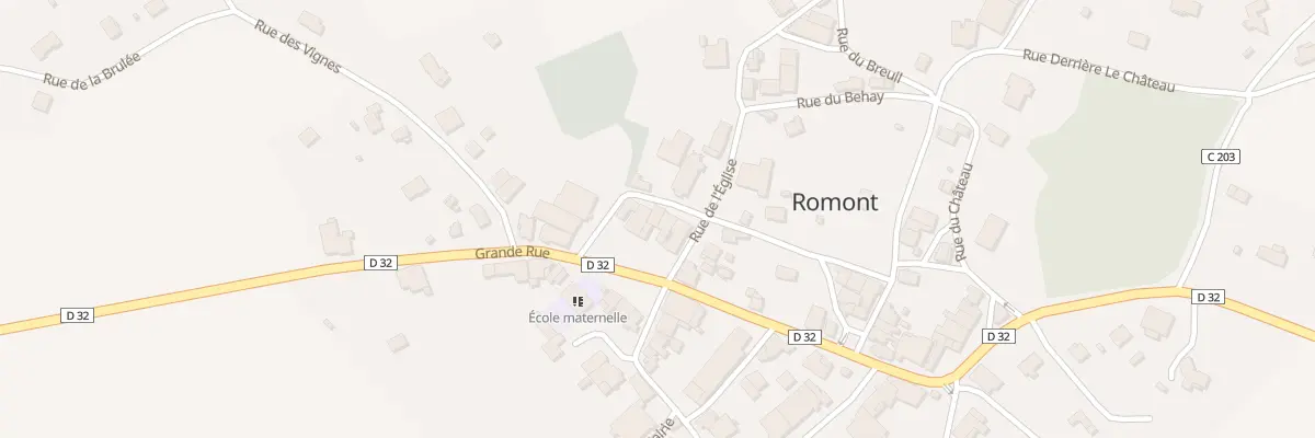 Plan du 6 Rue du Génie à Romont