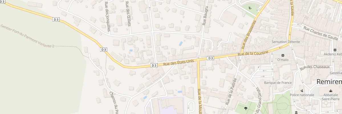 Plan du 14 Rue des Etats-Unis à Remiremont