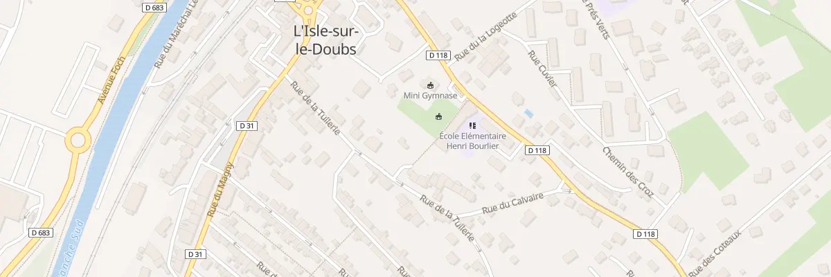 Plan du 9 Rue de la Tuilerie à L’Isle-sur-le-Doubs