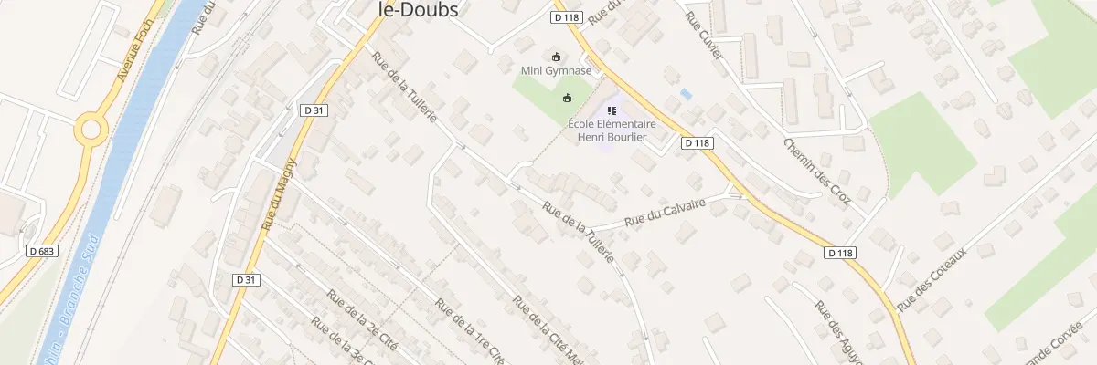 Plan du 13 Rue de la Tuilerie à L’Isle-sur-le-Doubs