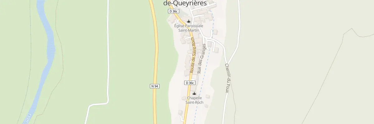 Plan du 102 Rte de Saint Roch à Saint-Martin-de-Queyrières