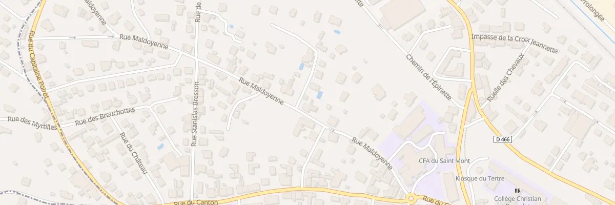Plan du 16 Rue Maldoyenne à Remiremont