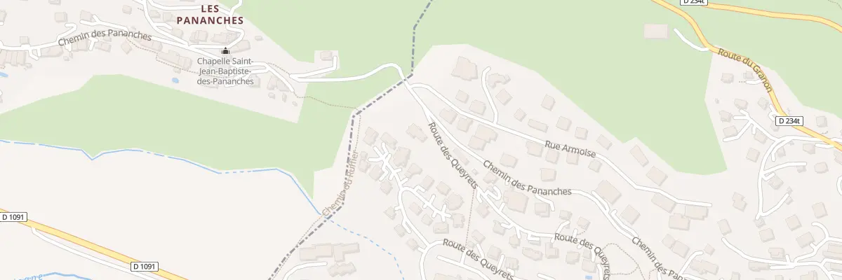 Plan du 903 Rte des Queyrets à Saint-Chaffrey