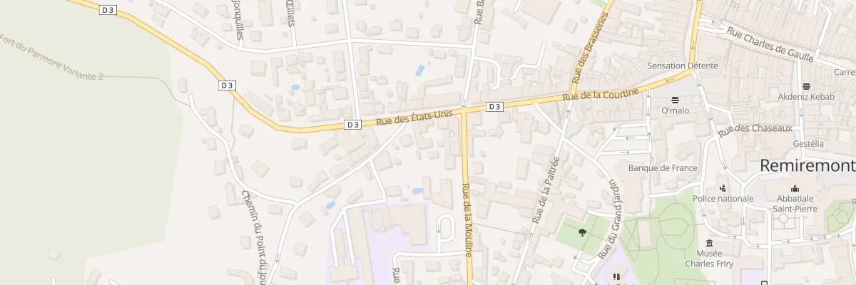 Plan du 5 Rue des Etats-Unis à Remiremont