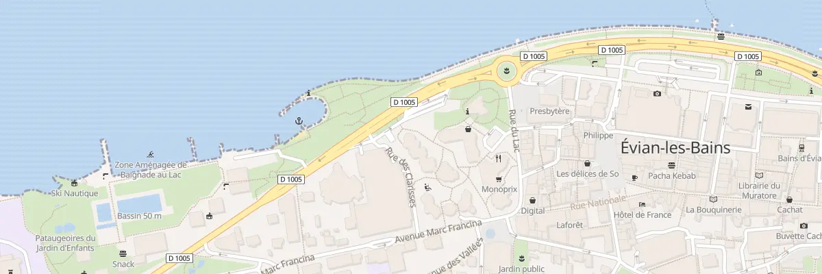 Plan du 7 Pl De La Porte D Allinges à Évian-les-Bains