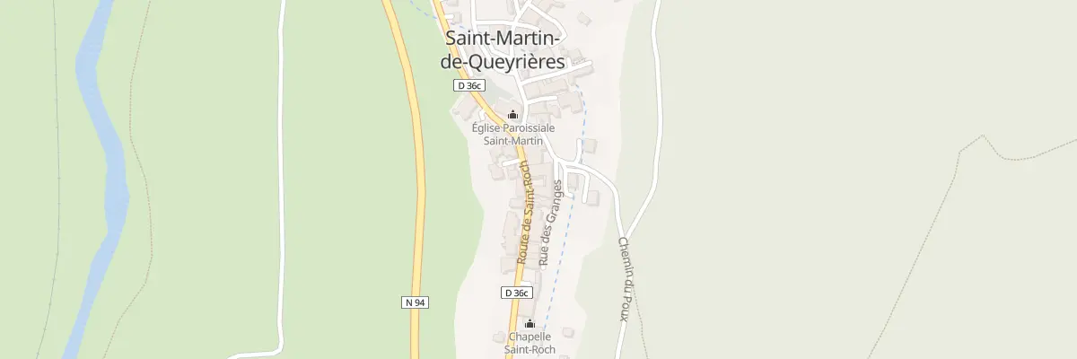 Plan du 51 Rte de Saint Roch à Saint-Martin-de-Queyrières