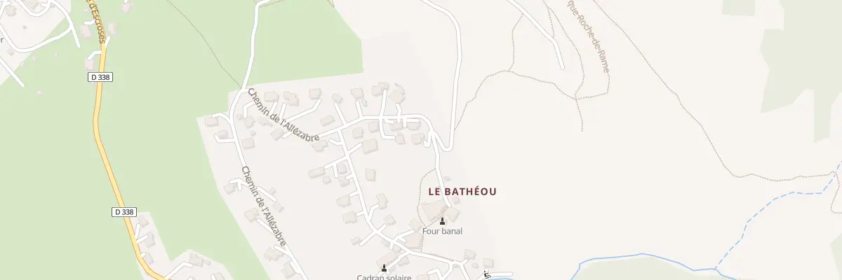 Plan du 5767 Clot du Bathéoud à La Roche-de-Rame