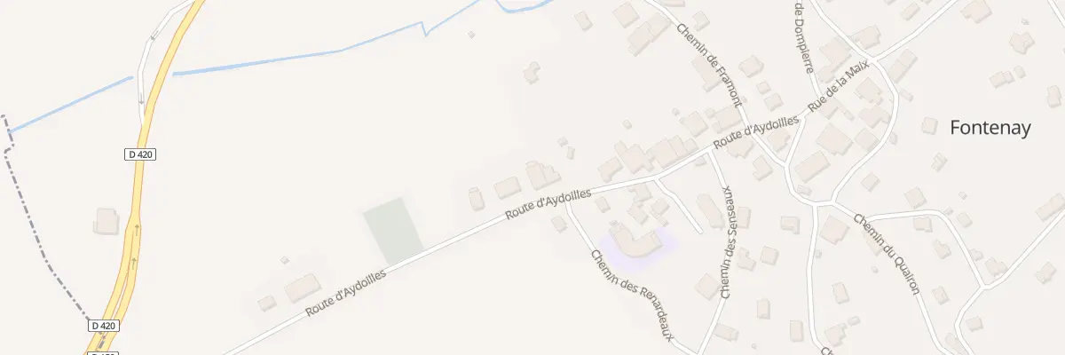Plan du 22 Rte d’Aydoilles à Fontenay