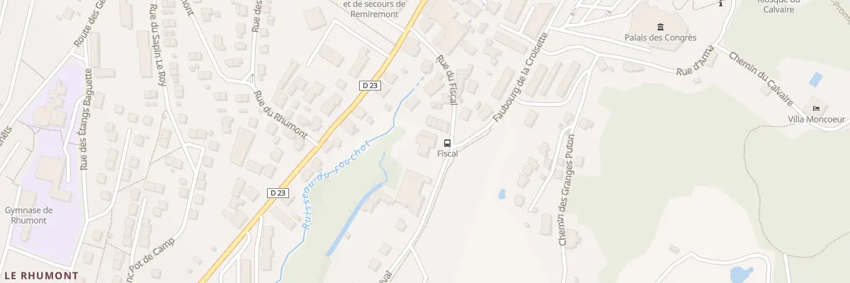 Plan du 2 Rte Herival à Remiremont