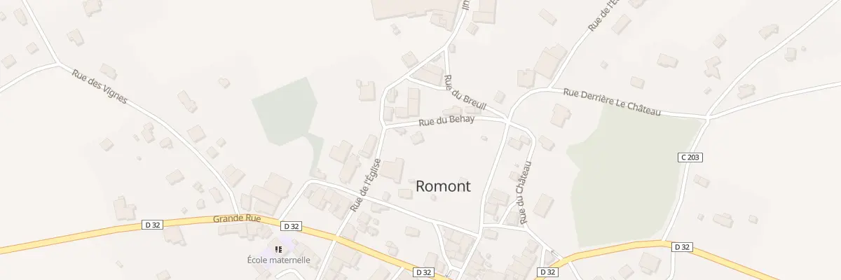 Plan du 2 Rue du Behay à Romont