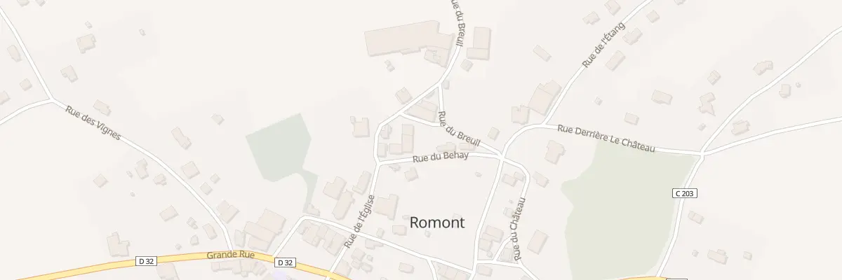 Plan du 3 Rue du Behay à Romont