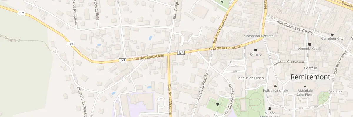 Plan du 33 Rue de la Courtine à Remiremont
