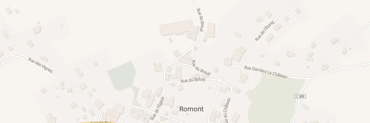 Plan du 8 Rue du Breuil à Romont