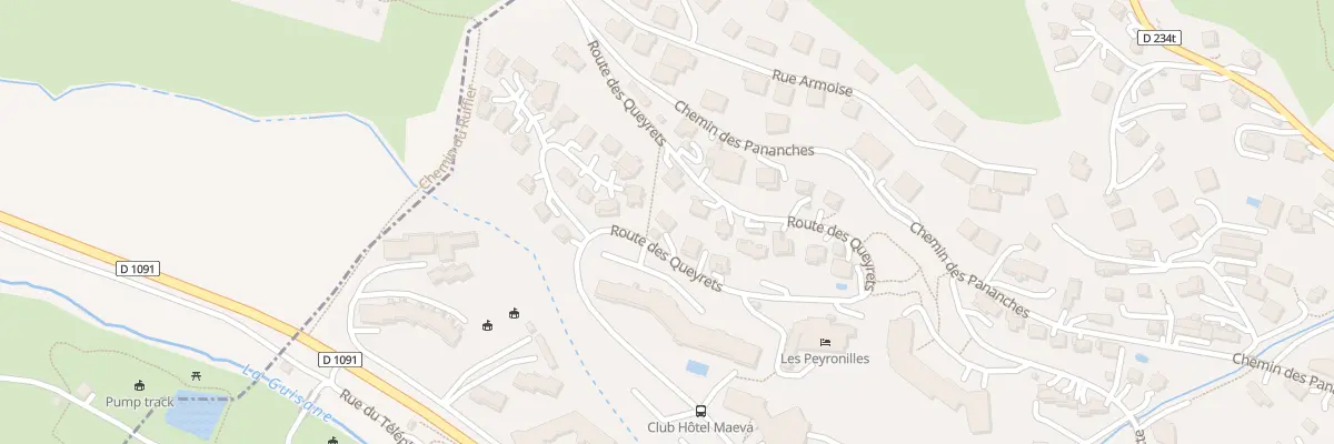 Plan du 427 Rte des Queyrets à Saint-Chaffrey