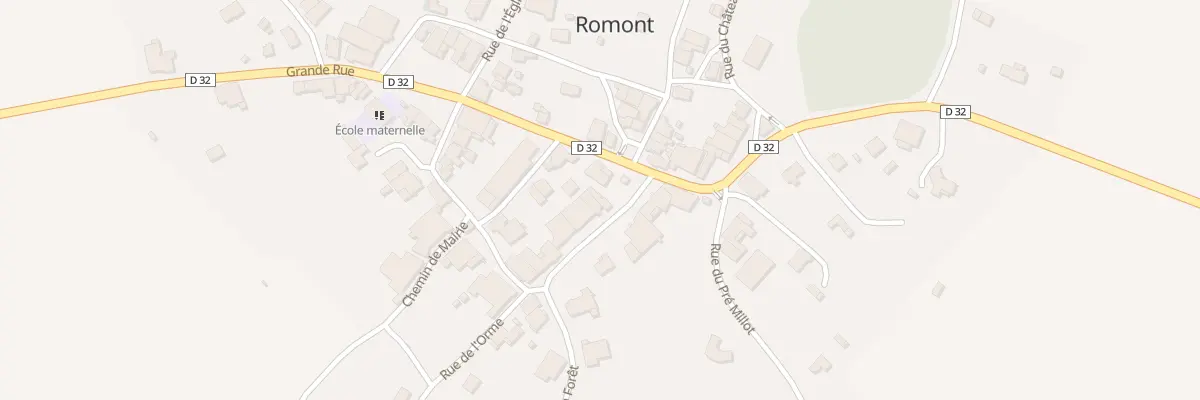 Plan du 2 Rue de la Forêt à Romont