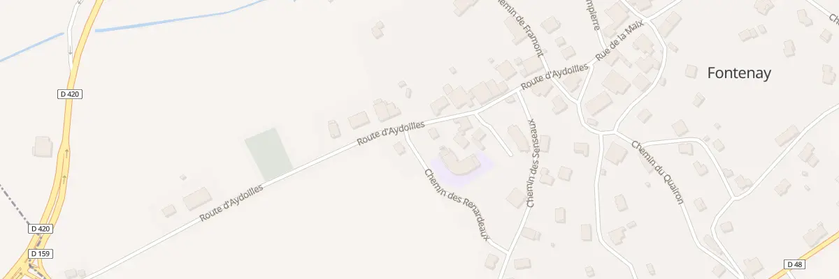Plan du 13 Rte d’Aydoilles à Fontenay