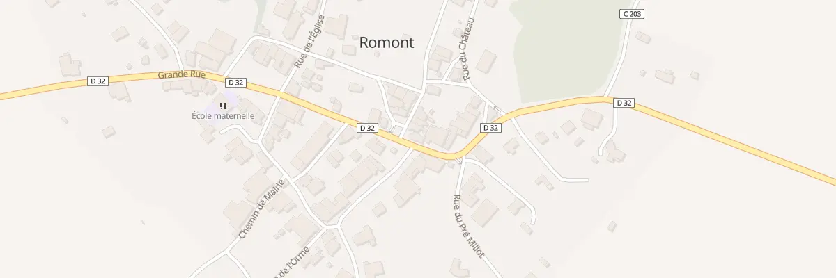 Plan du 14 Gr Grande Rue à Romont