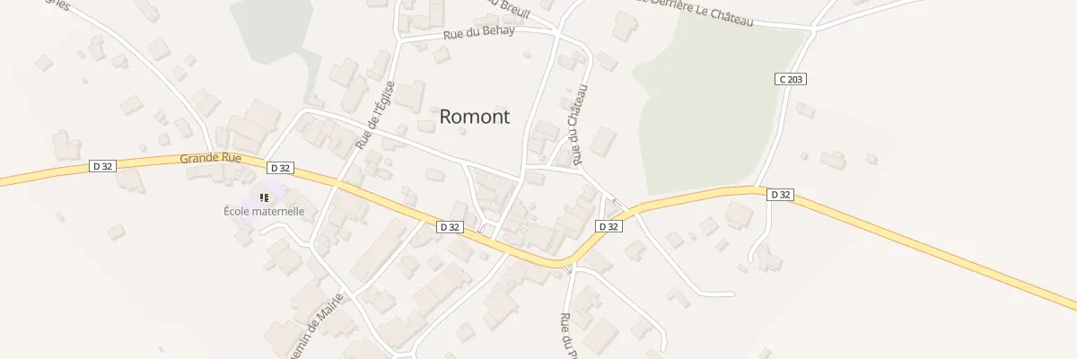 Plan du 2 Rue du Château à Romont