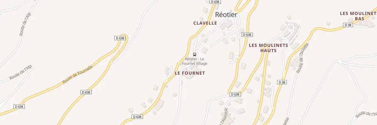 Plan du 793 Rte du Fournet à Réotier