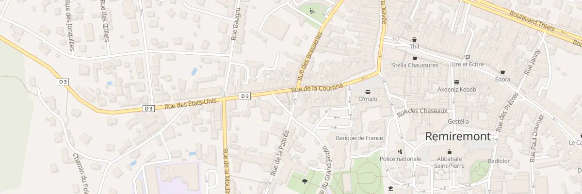 Plan du 23 Rue de la Courtine à Remiremont