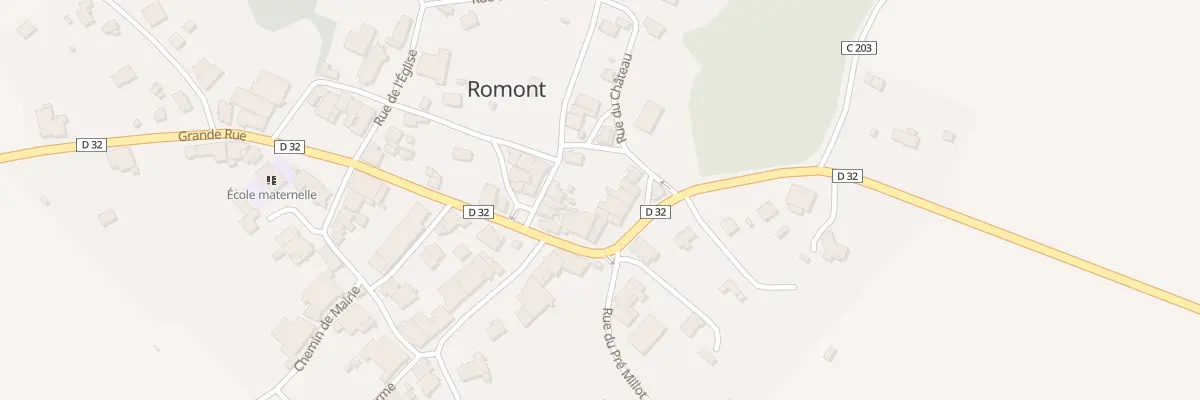Plan du 8 Gr Grande Rue à Romont