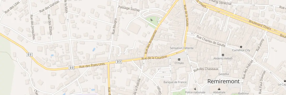 Plan du 3 Rue des Brasseries à Remiremont