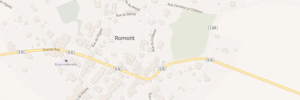 Plan du 4 Rue du Château à Romont