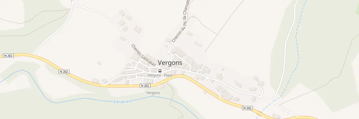 Plan du 7007 Le Village à Vergons
