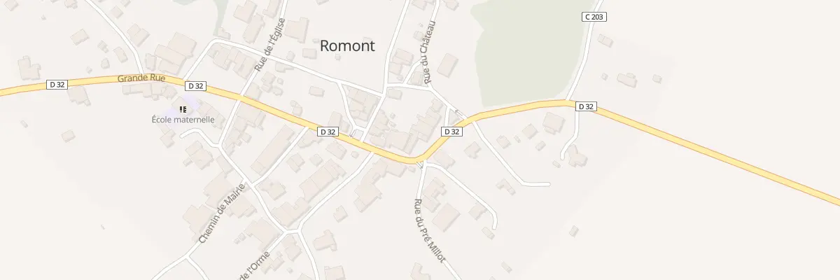 Plan du 10 Gr Grande Rue à Romont