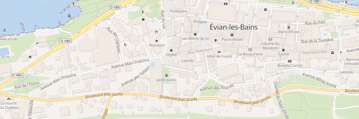 Plan du 34B Av Commandant Madelaine à Évian-les-Bains