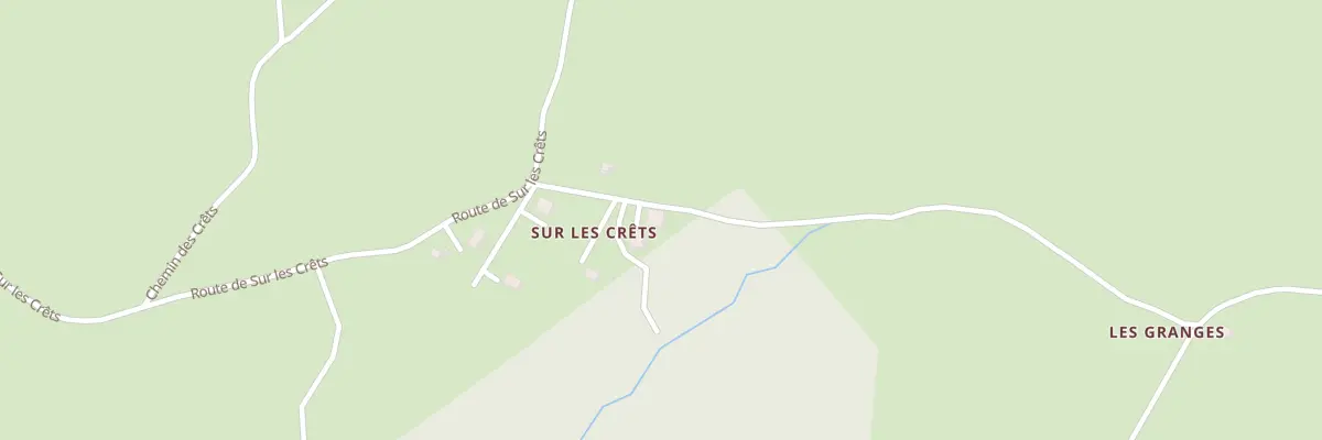 Plan du 1244 Rte de sur les Crêts à Féternes