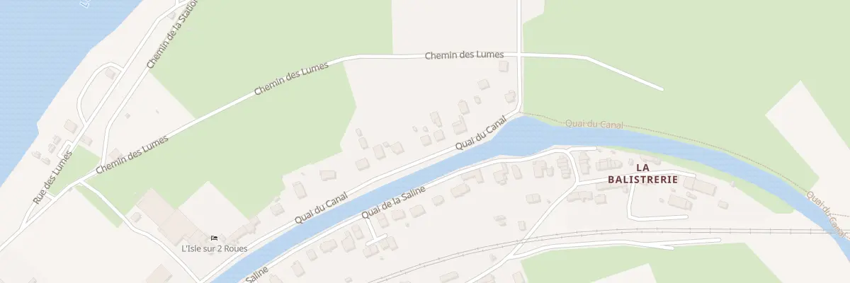 Plan du 16 Quai du Canal à L’Isle-sur-le-Doubs