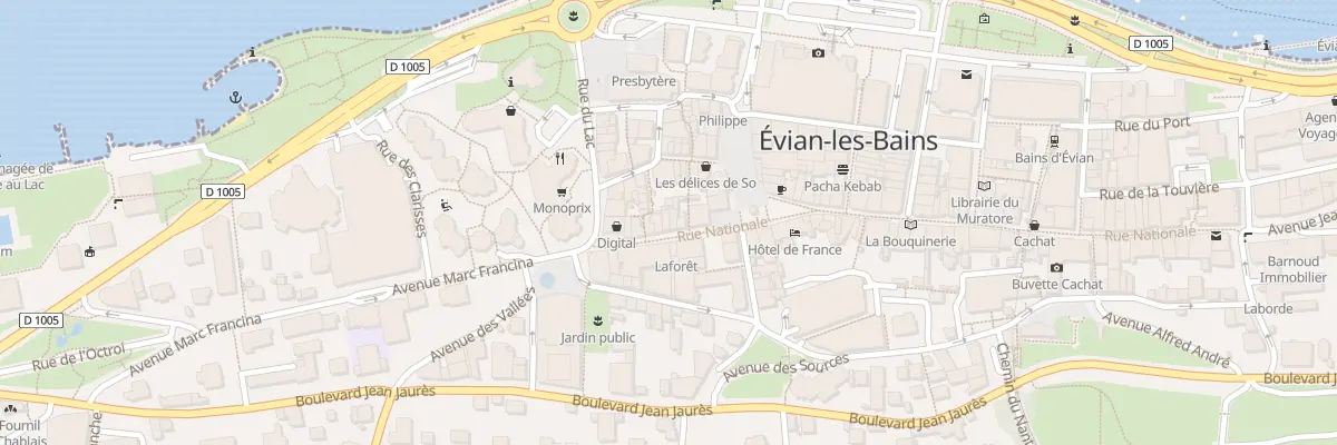 Plan du 76 Rue Nationale à Évian-les-Bains